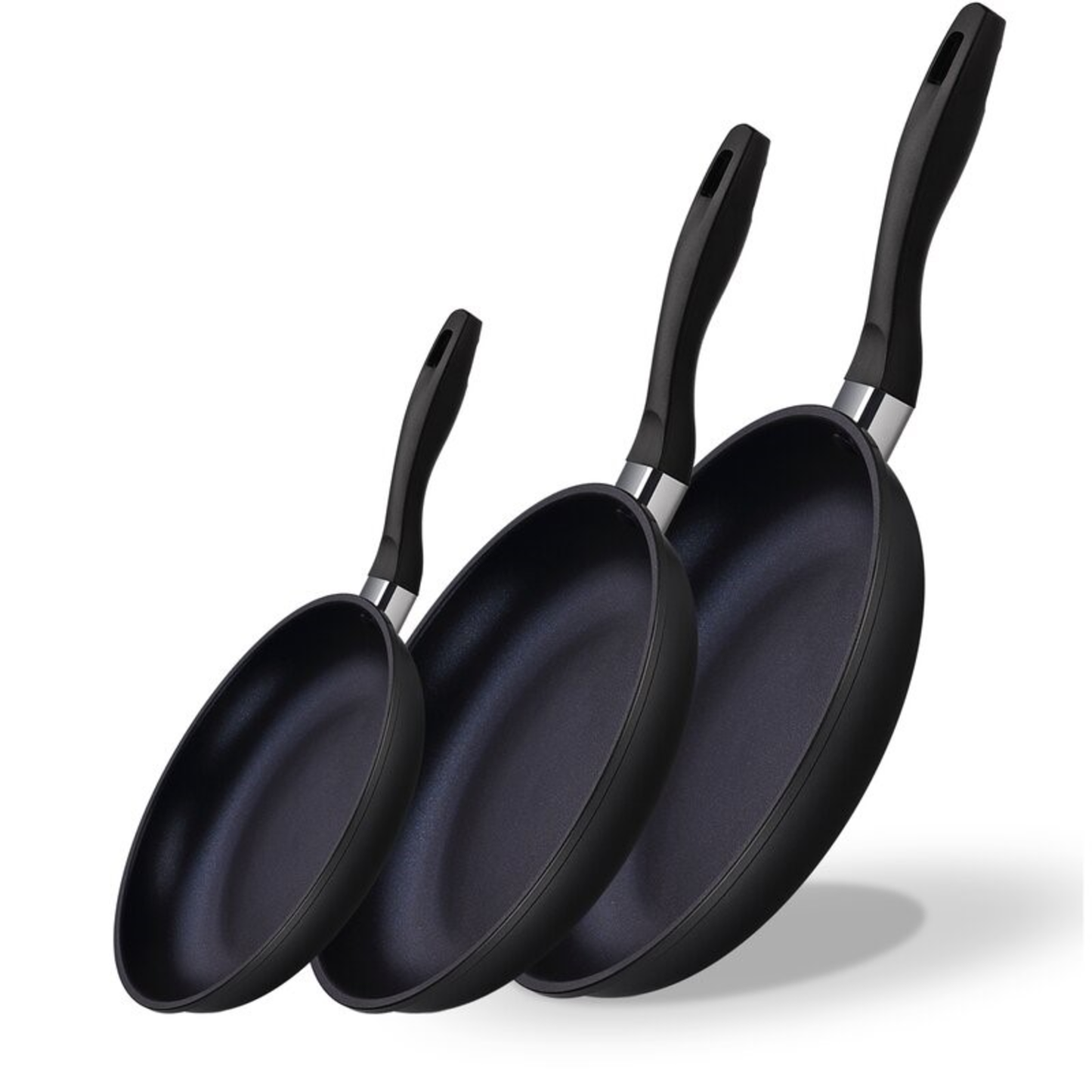 3 - PIECE NON STICK ALUMINUM FRYING PAN SET