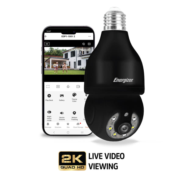 Auto Tracking P/T Light Bulb Socket Camera